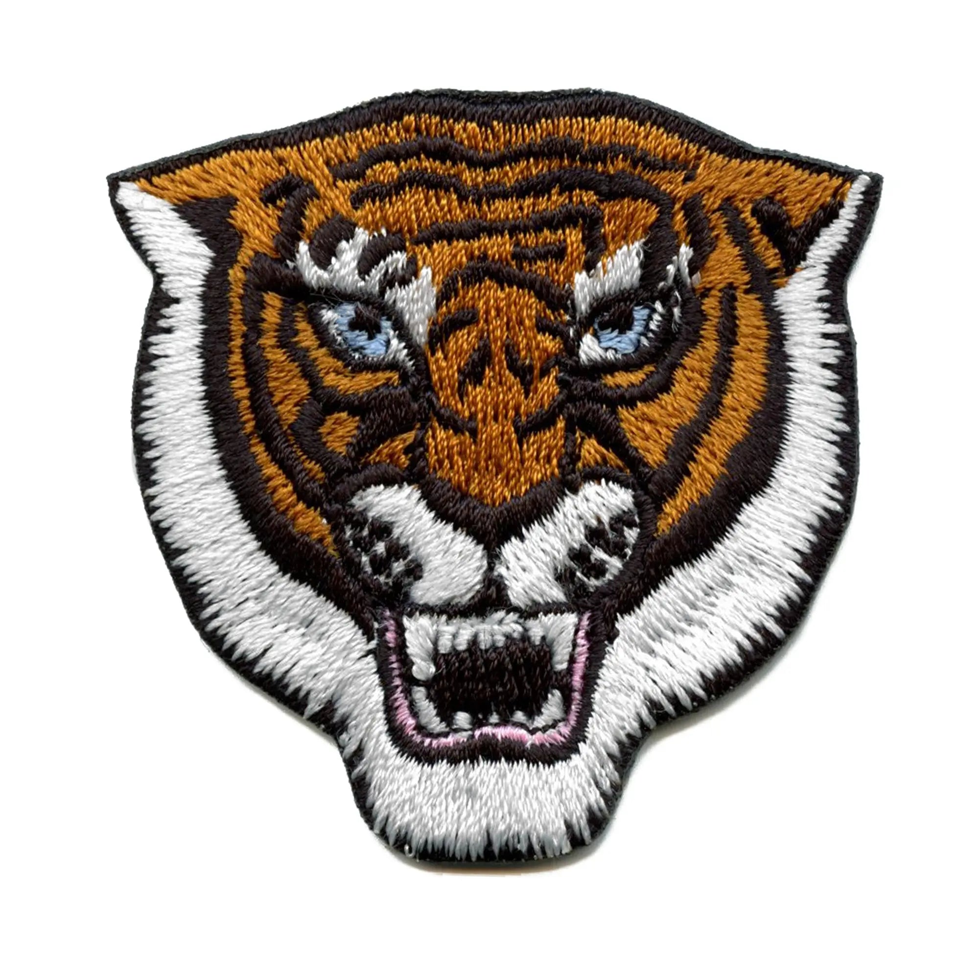 Tiger Head Embroidered Iron On Patch