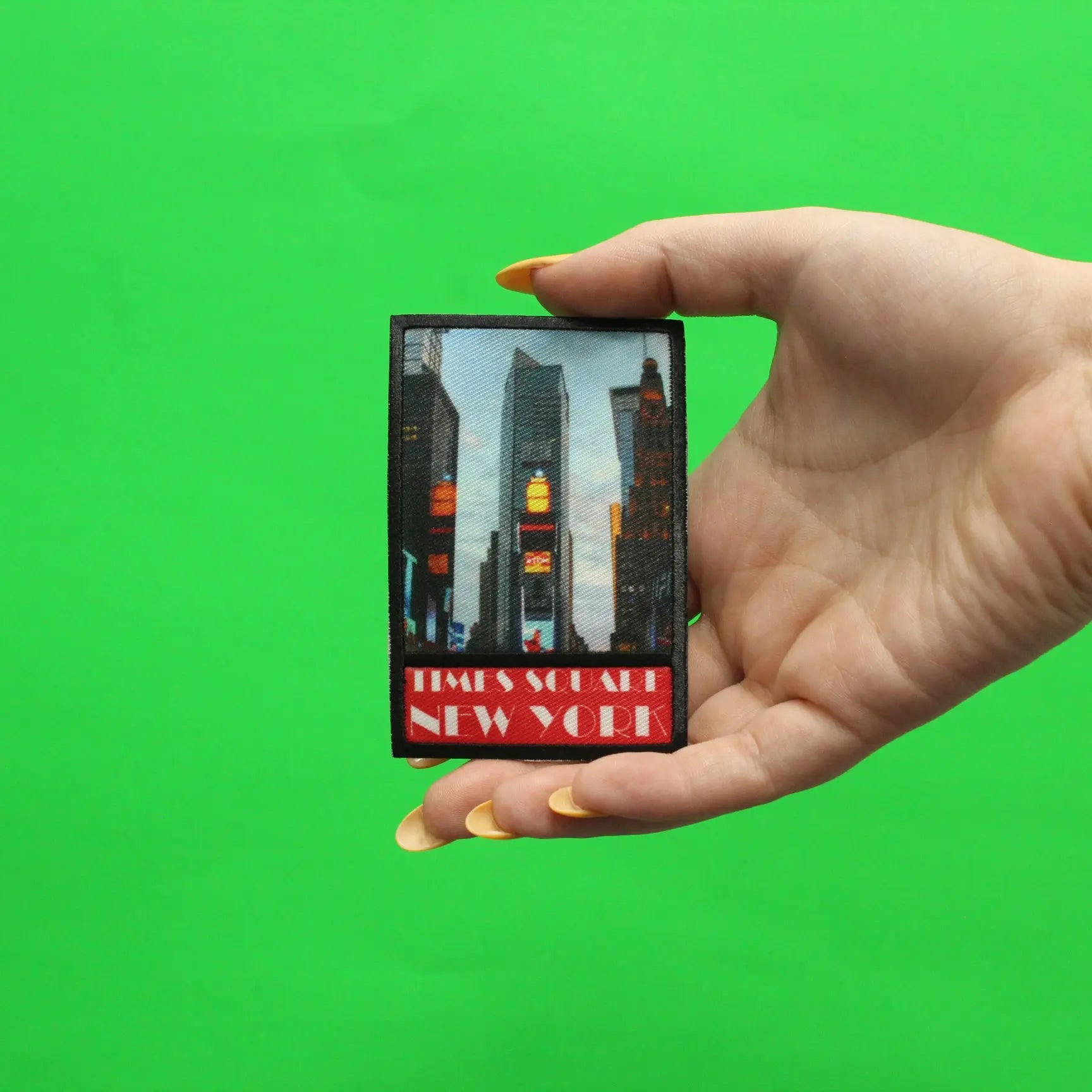 Times Square New York Embroidered Iron On Photo Patch