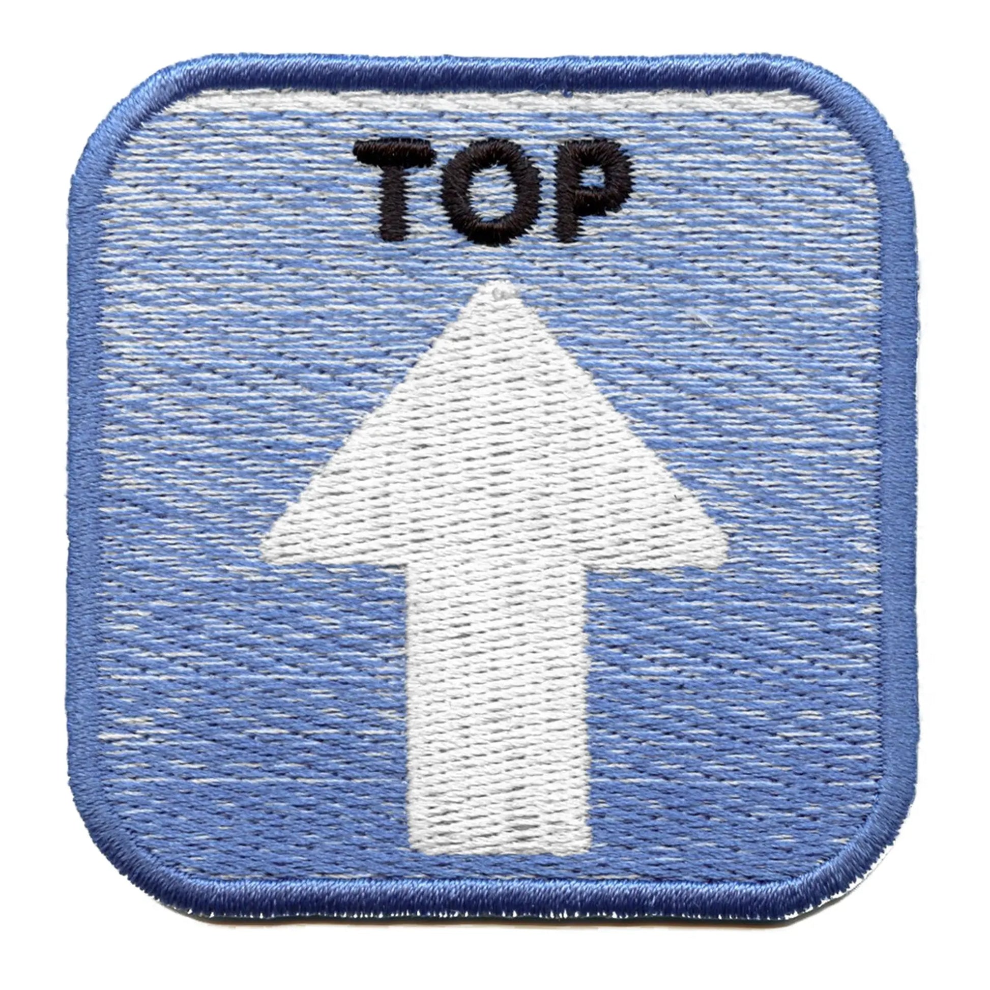 Top Arrow Tag Emoji Patch Pride Role Preference Embroidered Iron On