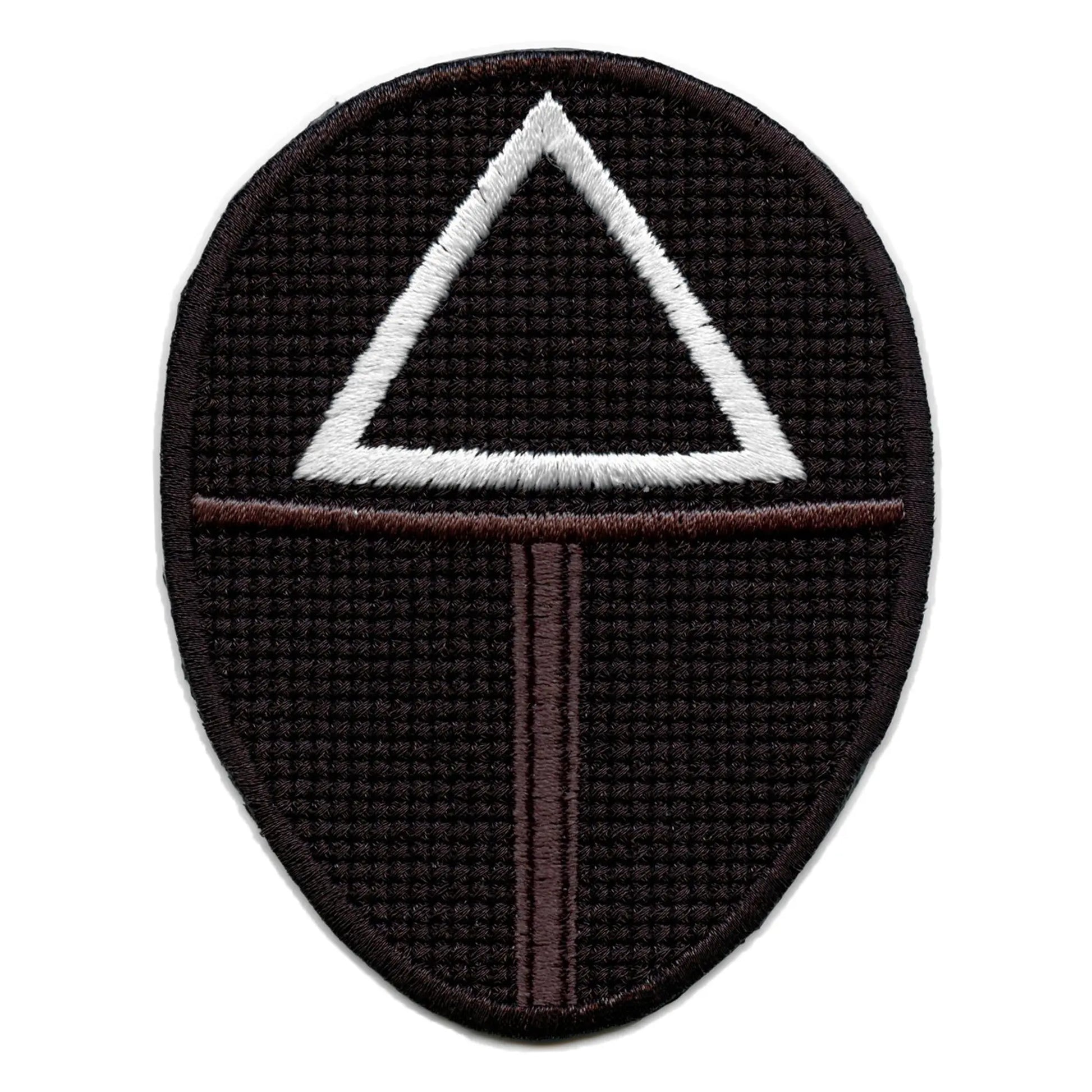 Triangle Soldier Mask Patch Survival Game Embroidered Iron On