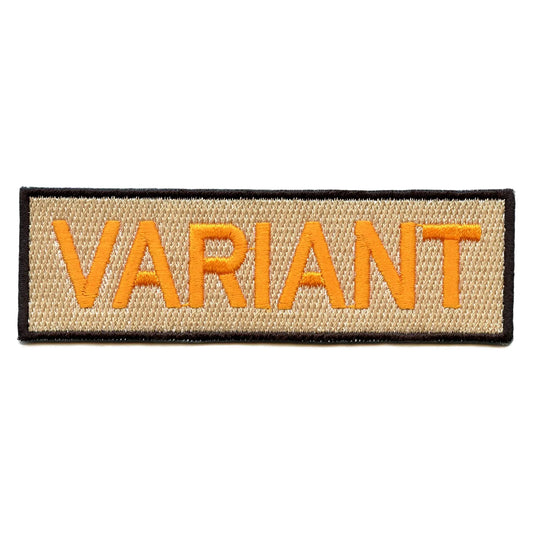 Variant Patch Uniform Box Logo Embroidered Iron On 