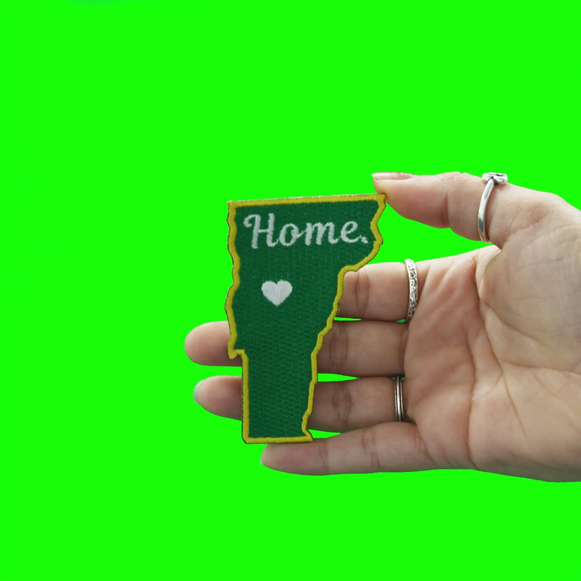 Vermont Home State Patch Embroidered Iron On