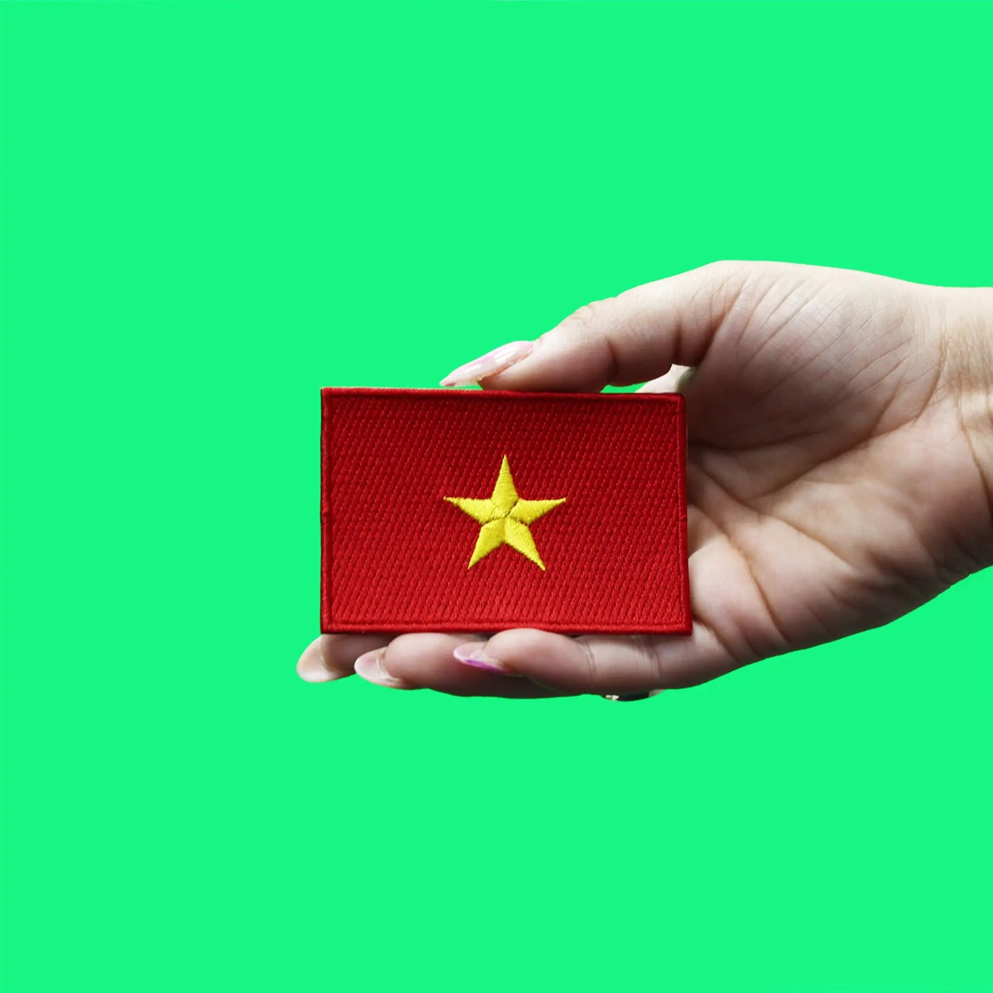 Vietnam Current Flag Patch Country Pride Embroidered Iron On