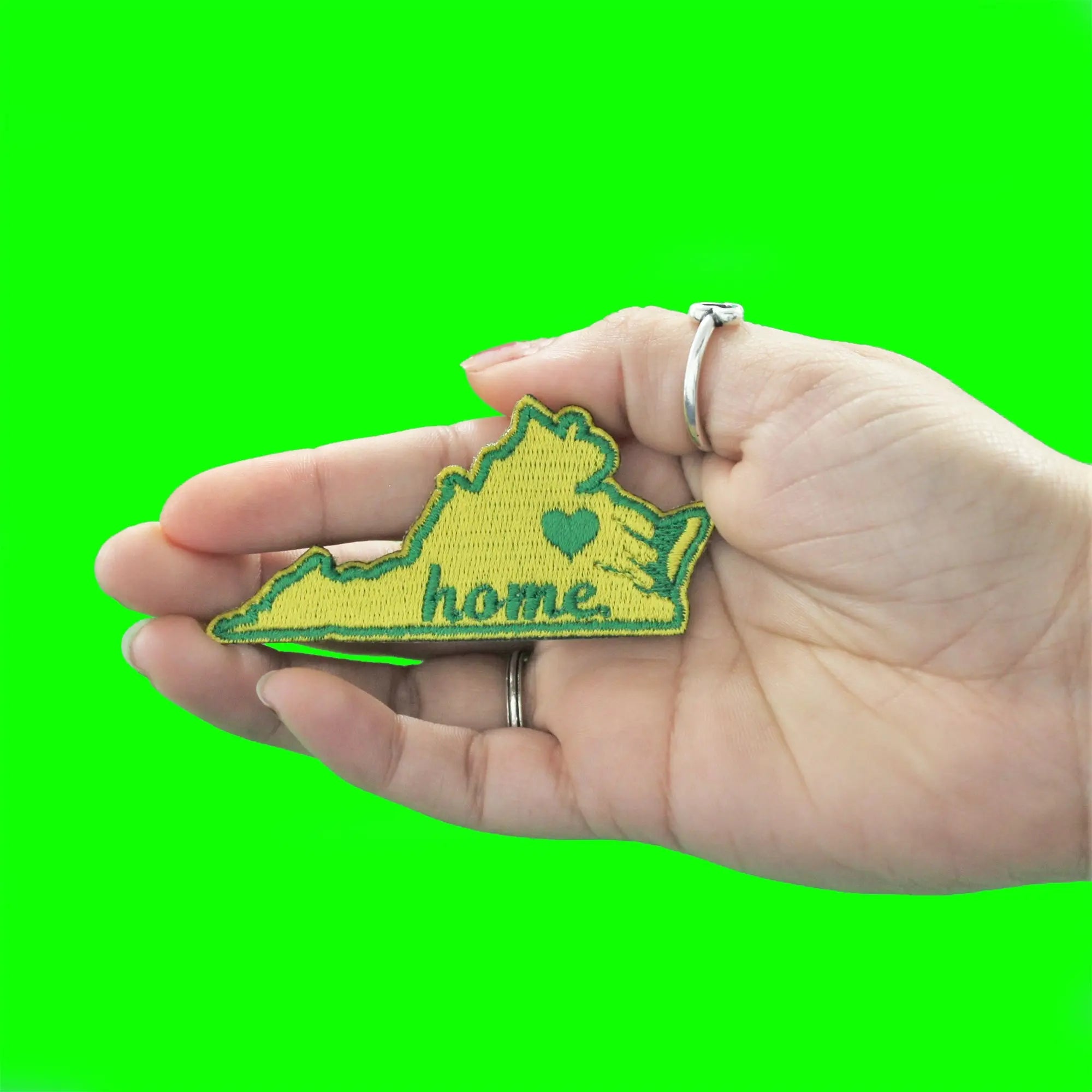 Virginia Home State Patch Embroidered Iron On