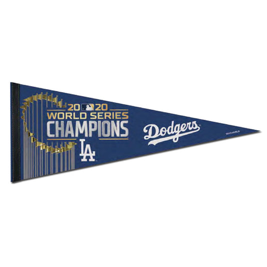 2020 MLB World Series Champions Premium Pennant Los Angeles Dodgers 