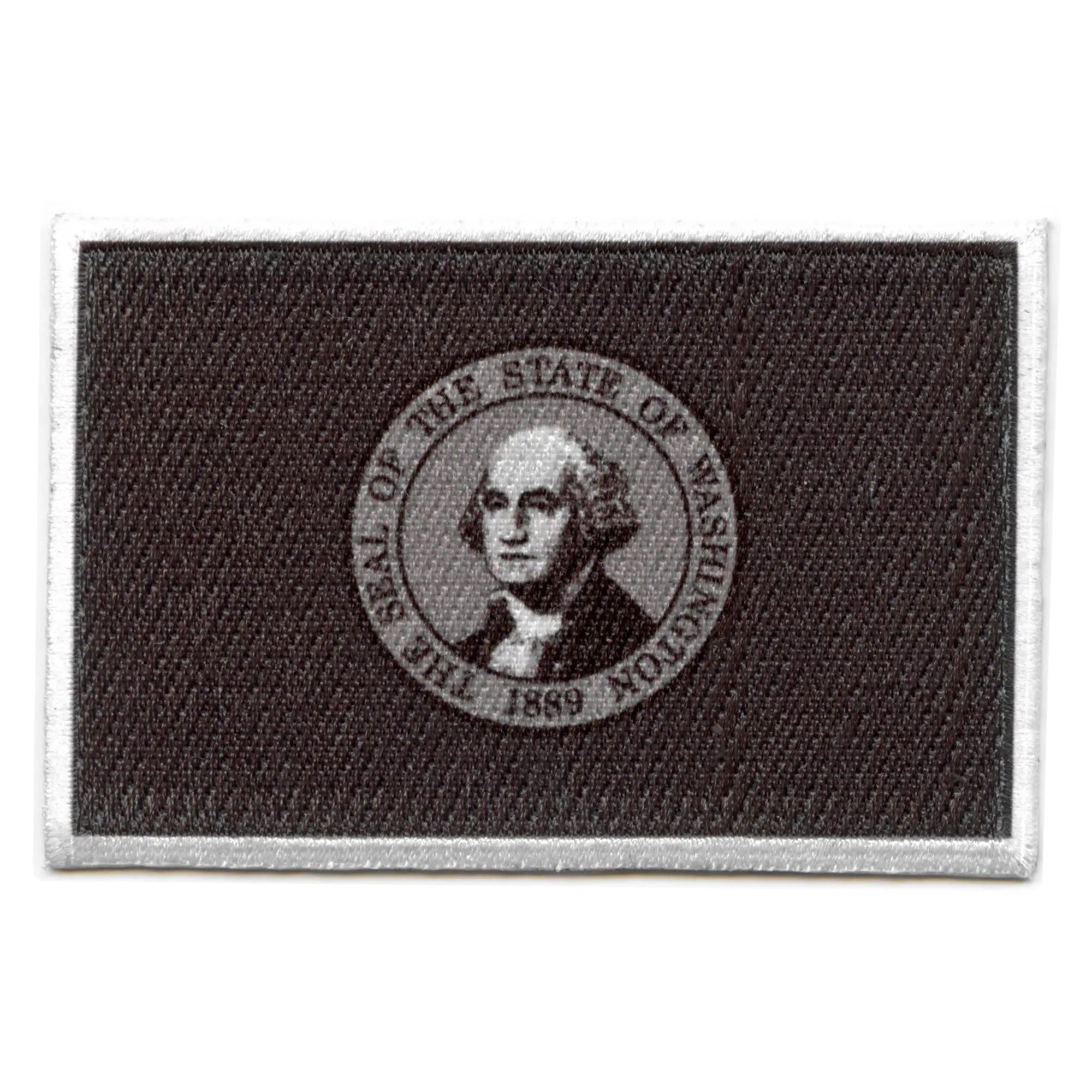 thumbnail image 2 of Washington State Flag Patch – Embroidered With VELCRO® Brand Hook Fastener – Single Applique 2 of 6