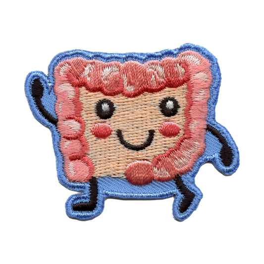 Happy Smiling Bowel Patch Science Anatomy Health Embroidered Iron On 