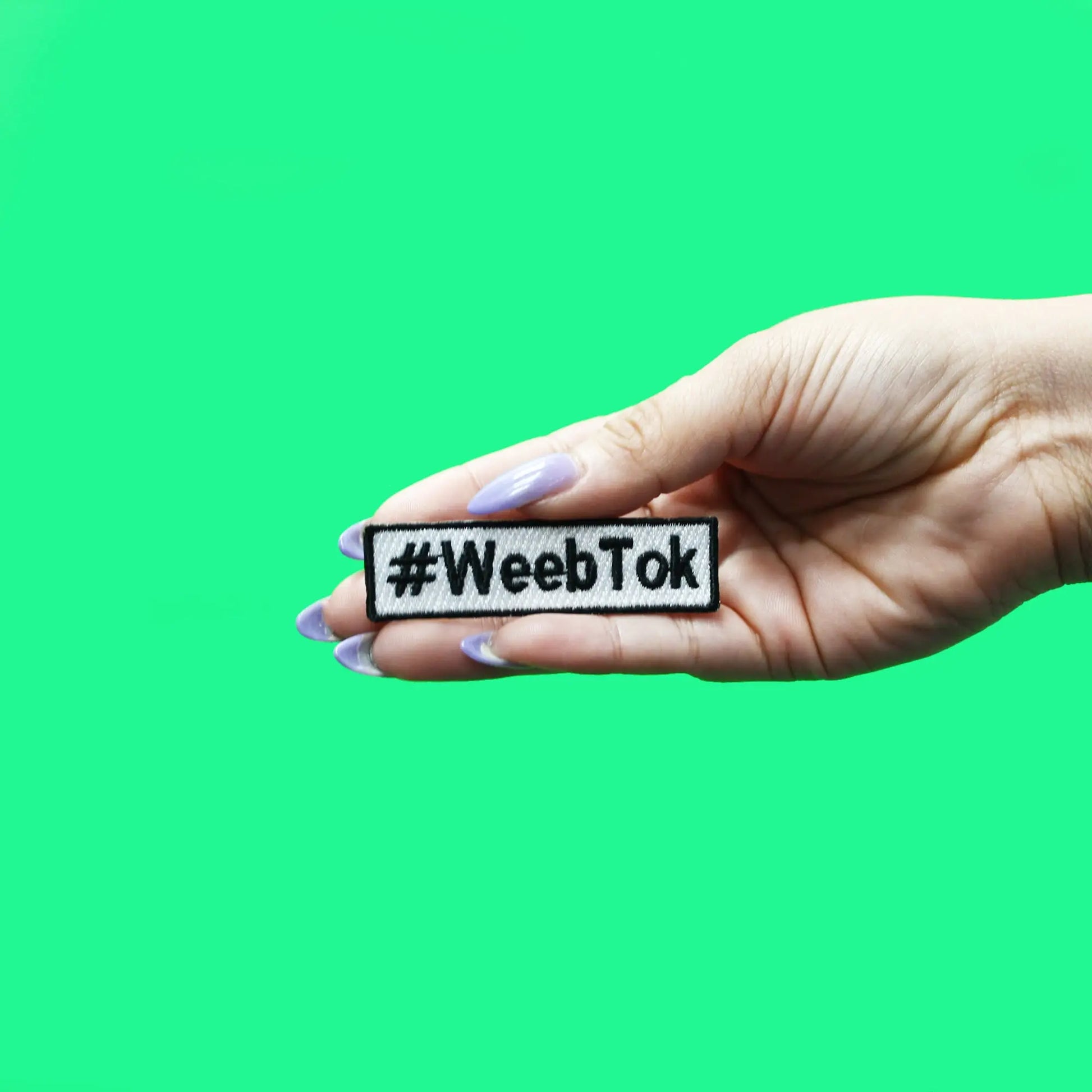 #WeebTok Patch Popular Hashtag Embroidered Iron On