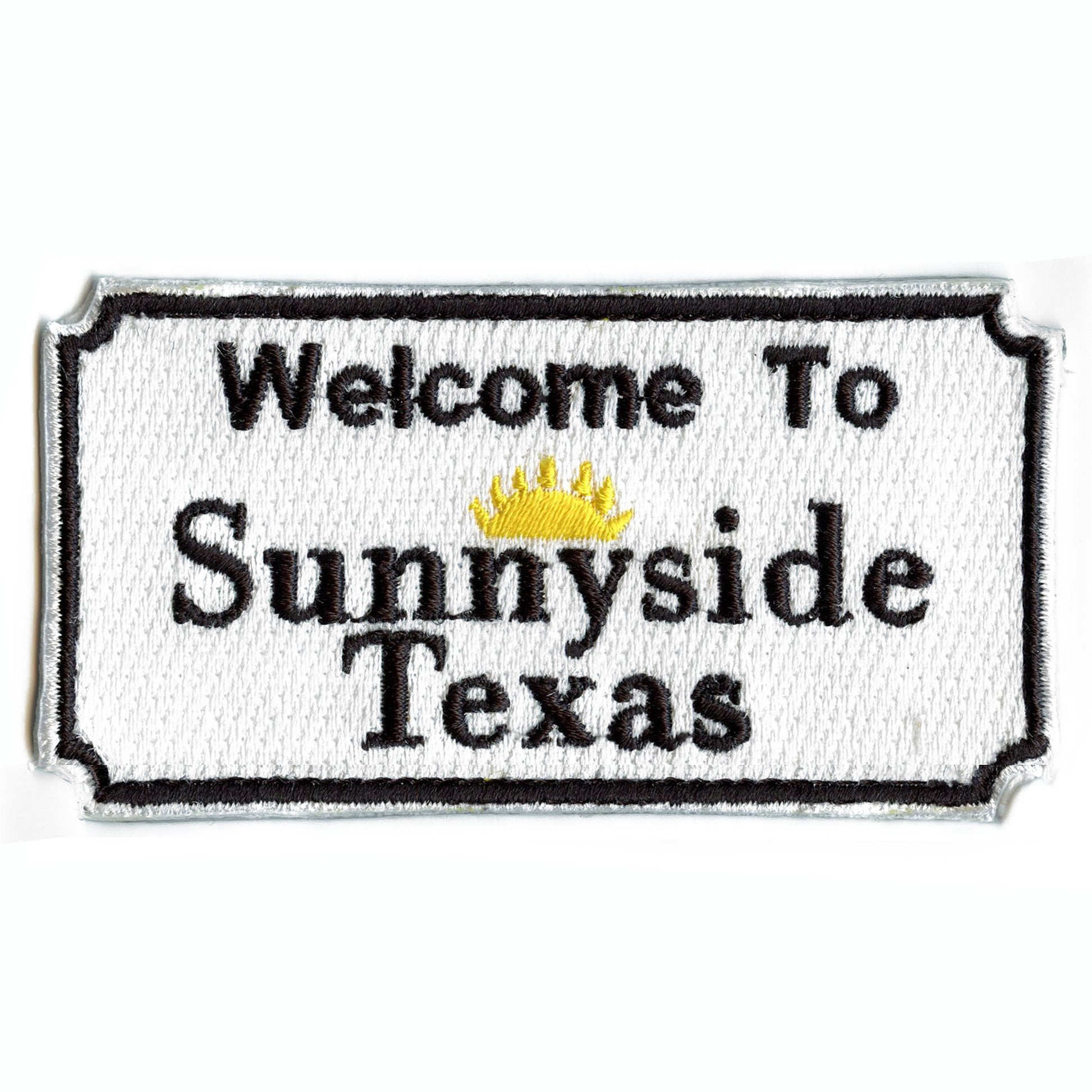 Welcome To Sunny Side Houston Texas Sign Embroidered Iron On Patch 