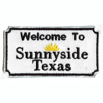 Welcome To Sunny Side Houston Texas Sign Embroidered Iron On Patch 