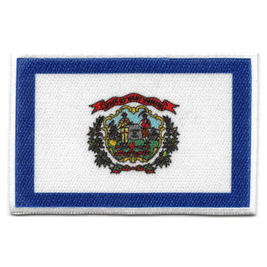West Virginia Patch State Flag Embroidered Iron On