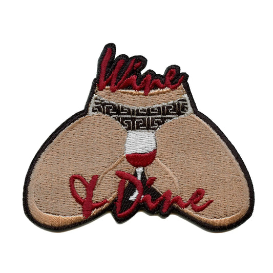 Wine And Dine Patch Iconic Artist Drink Embroidered Iron On