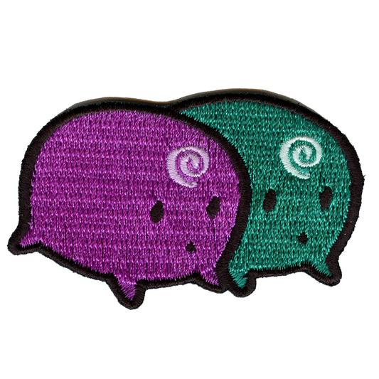 World Conquest Kurukuru Patch Anime Creatures Embroidered Iron On