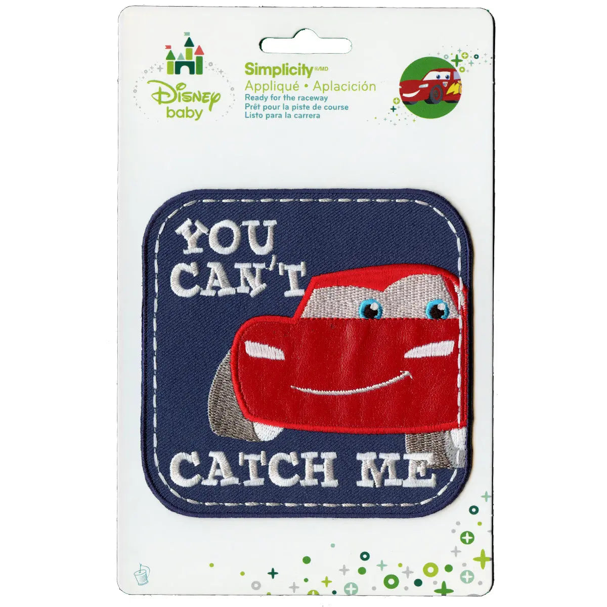 Disney Cars You Can't Catch Me Embroidered Applique Patch 