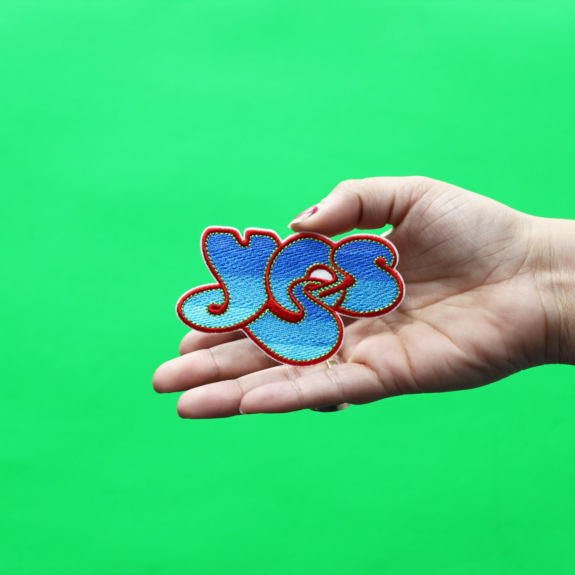 Yes Patch Fade Band Logo Embroidered Iron On