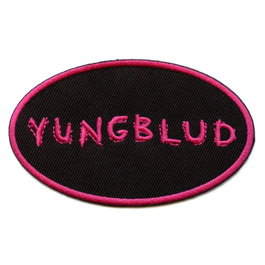 Yungblud Pink Scratch Logo Patch Pop Punk England Embroidered Iron On