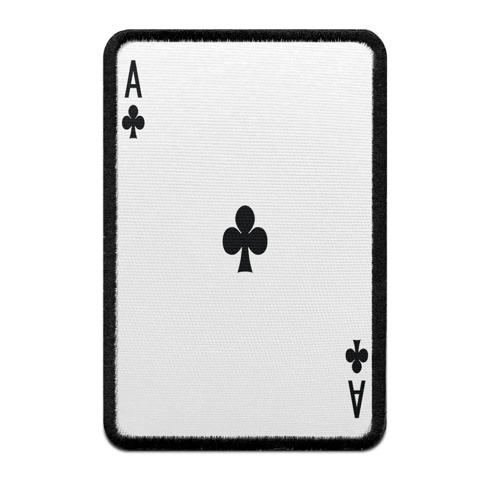Ace Of Clubs Card FotoPatch Game Deck Embroidered Iron On