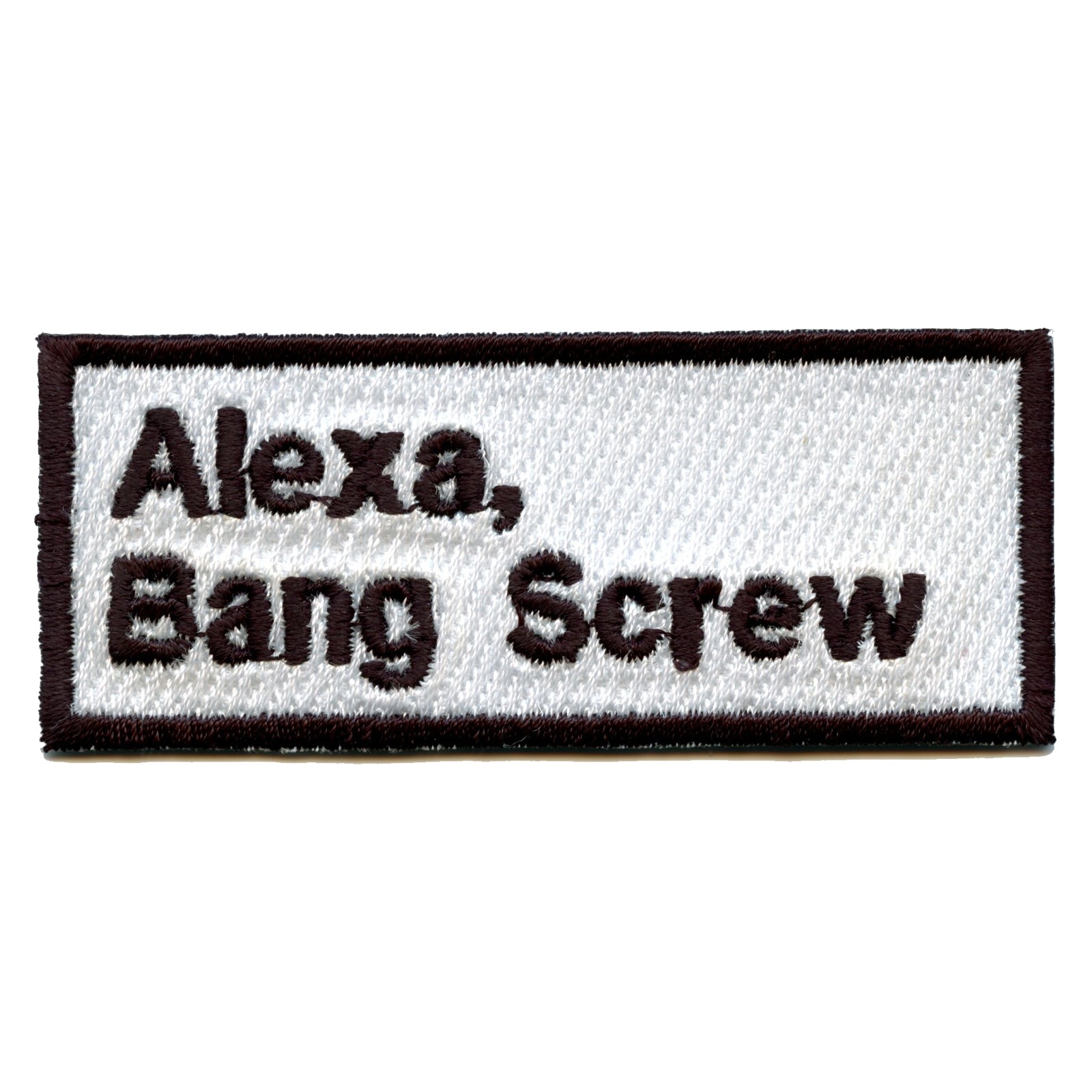 Alexa Bang Screw Embroidered Iron On Patch