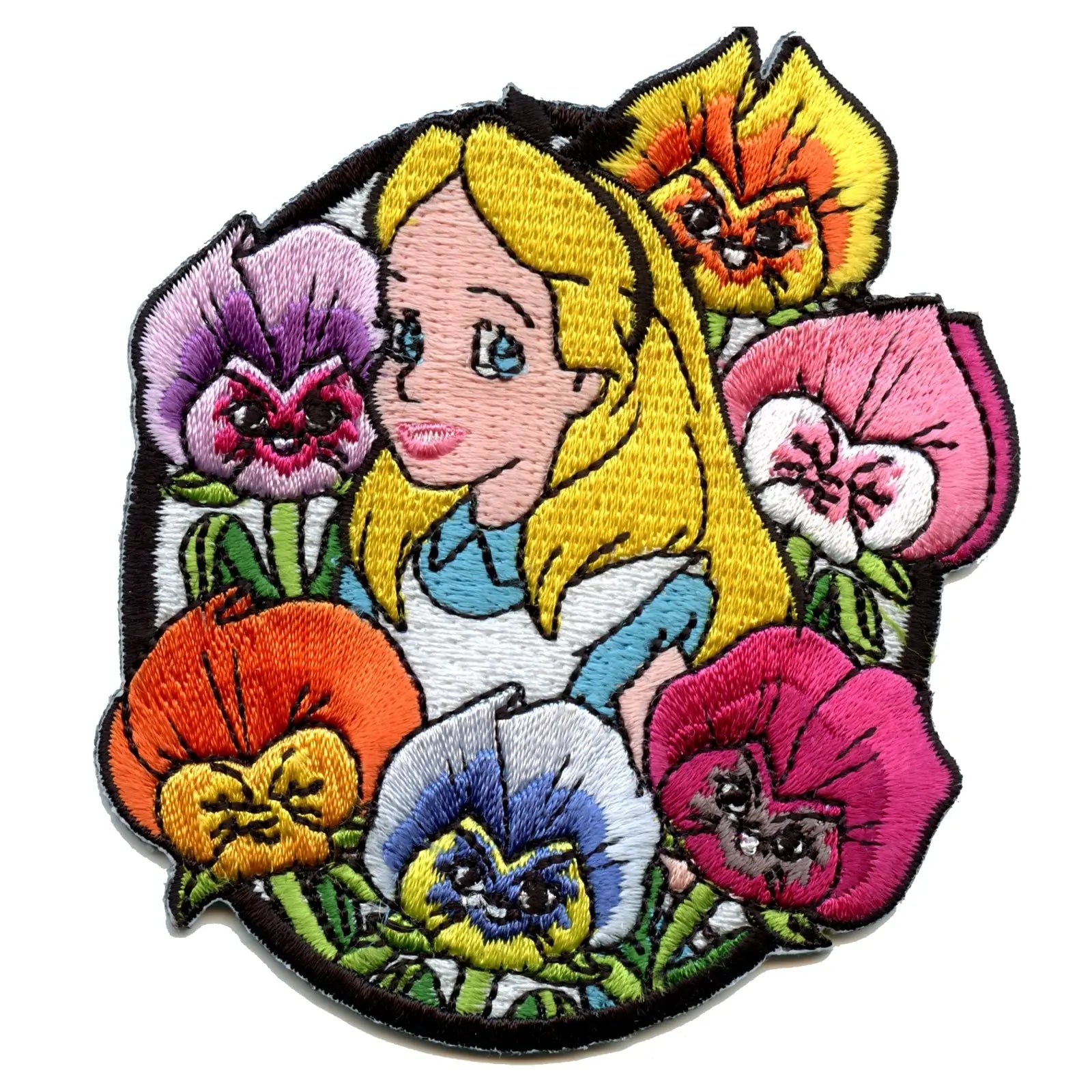 Alice In Wonderland Flowers Disney Iron on Patch