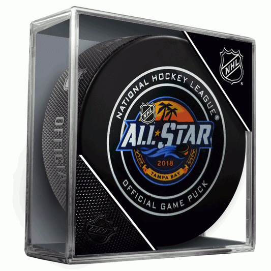 2018 NHL All Star Game In Tampa Bay Collectors Puck In Case 