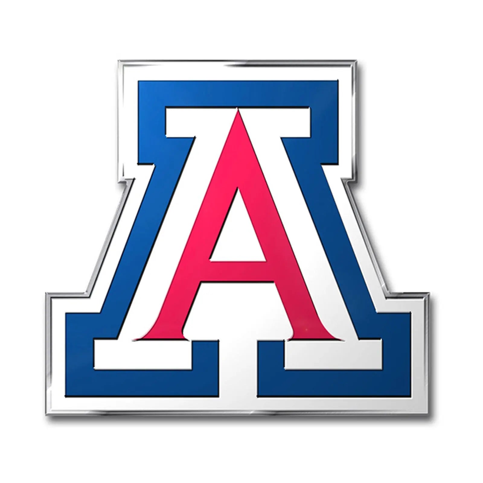 Arizona Wildcats NCAA Colored Aluminum Car Auto Emblem