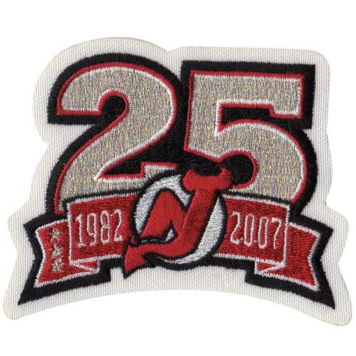 New Jersey Devils 25th Anniversary Patch (2006-07) 