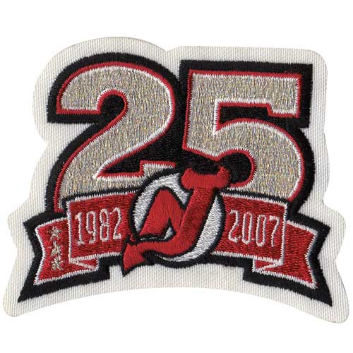 New Jersey Devils 25th Anniversary Patch (2006-07)