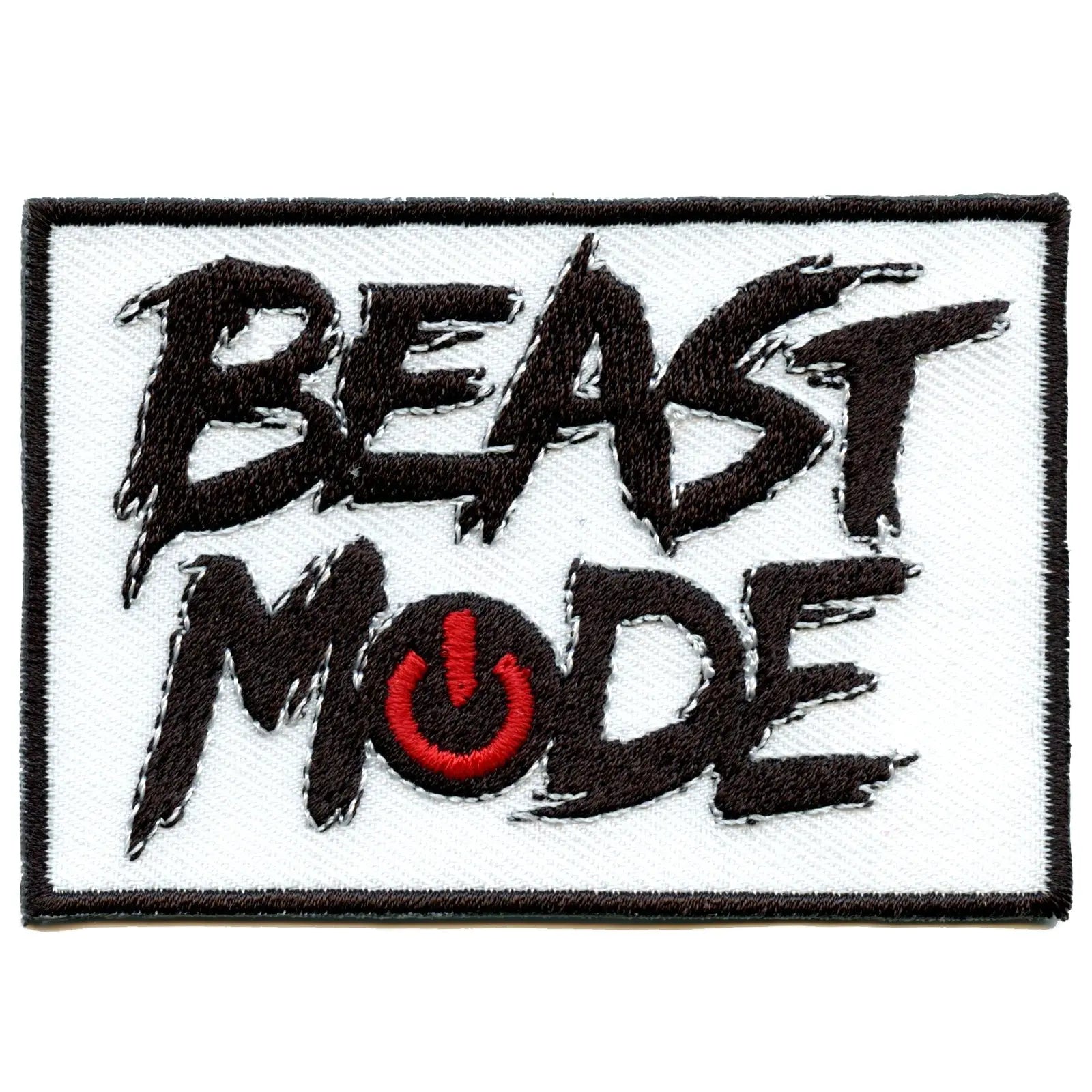 Beast Mode On Mood Iron On Embroidered Patch