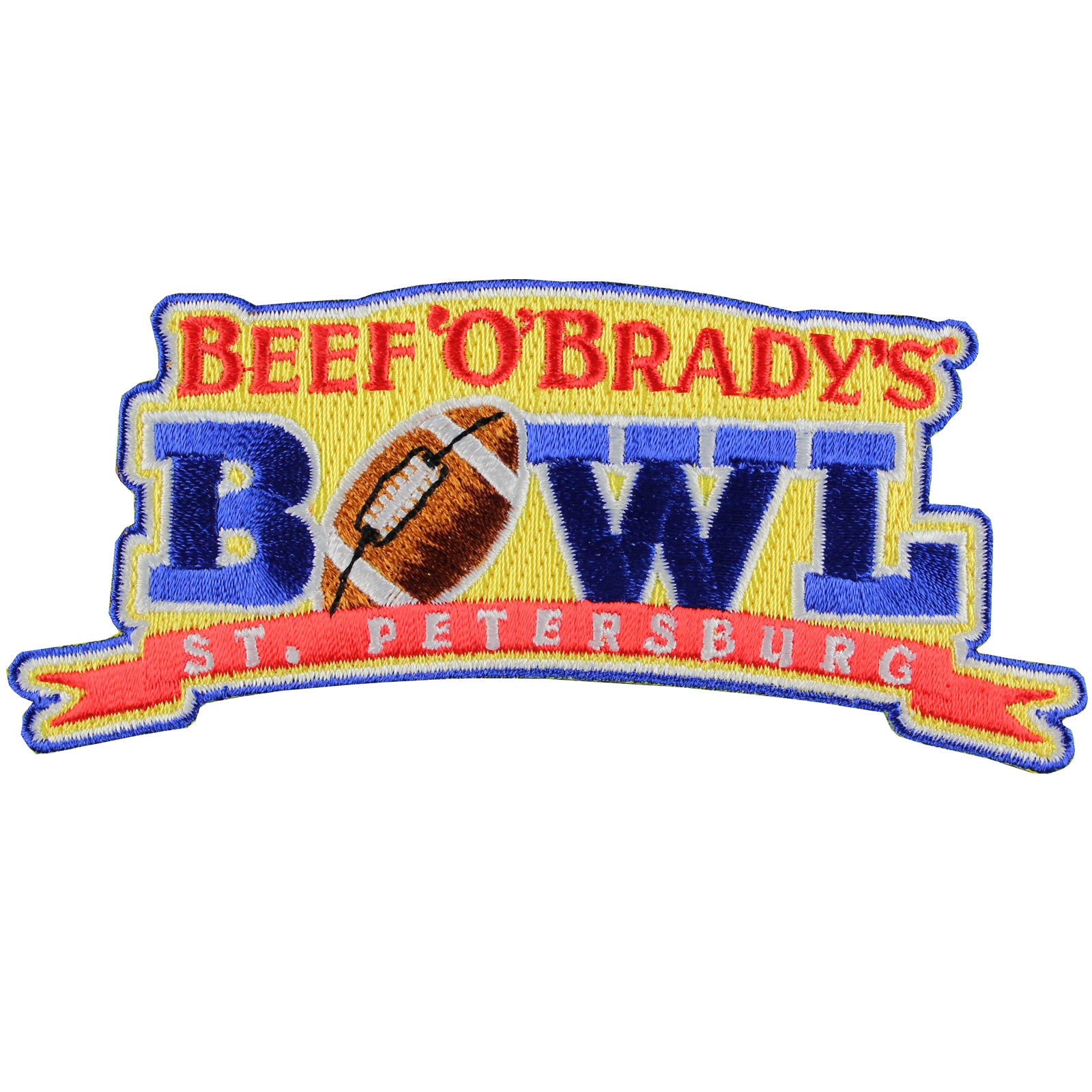 Beef 'O' Brady's St. Petersburg Bowl Game Jersey Patch (2013 East Carolina vs Ohio)