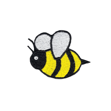 Bee Embroidered Iron On Patch 