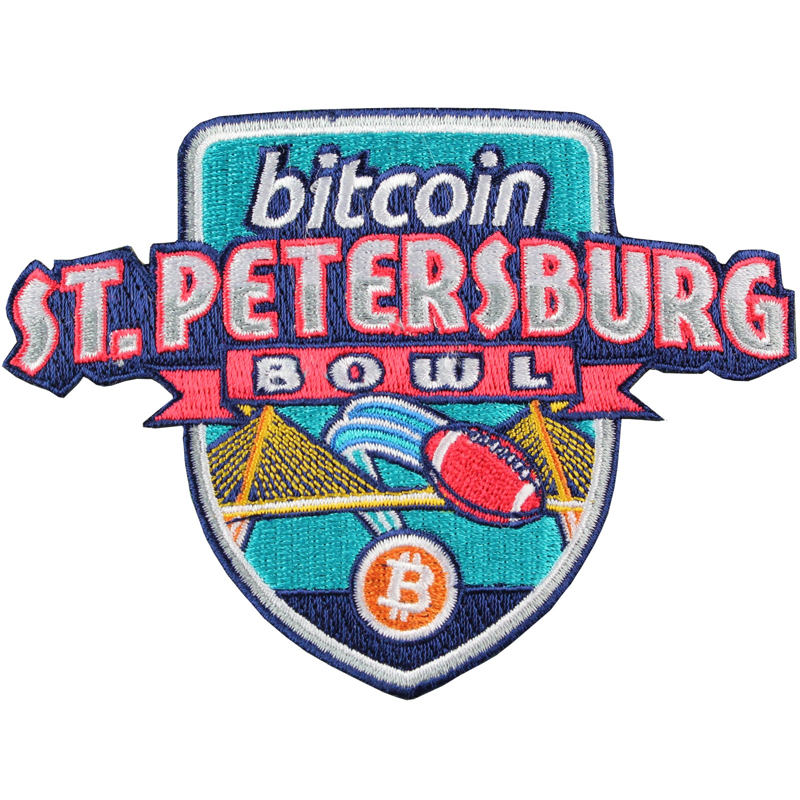 Bitcoin St. Petersburg Bowl Game Jersey Patch UCF vs. NC State (2014)