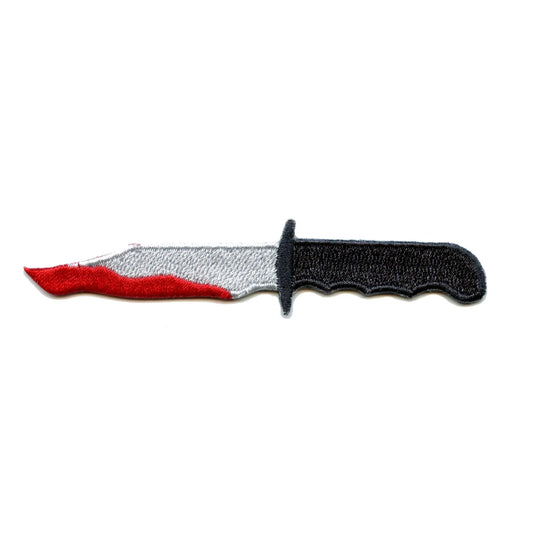 Bloody Knife Emoji Iron On Embroidered Patch 
