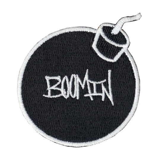 Emoji Boomin Embroidered Iron On Patch 