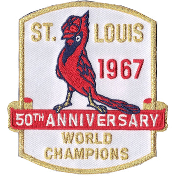 1967 St. Louis Cardinals World Series Champs 50th Anniversary Sleeve Patch (2017) 