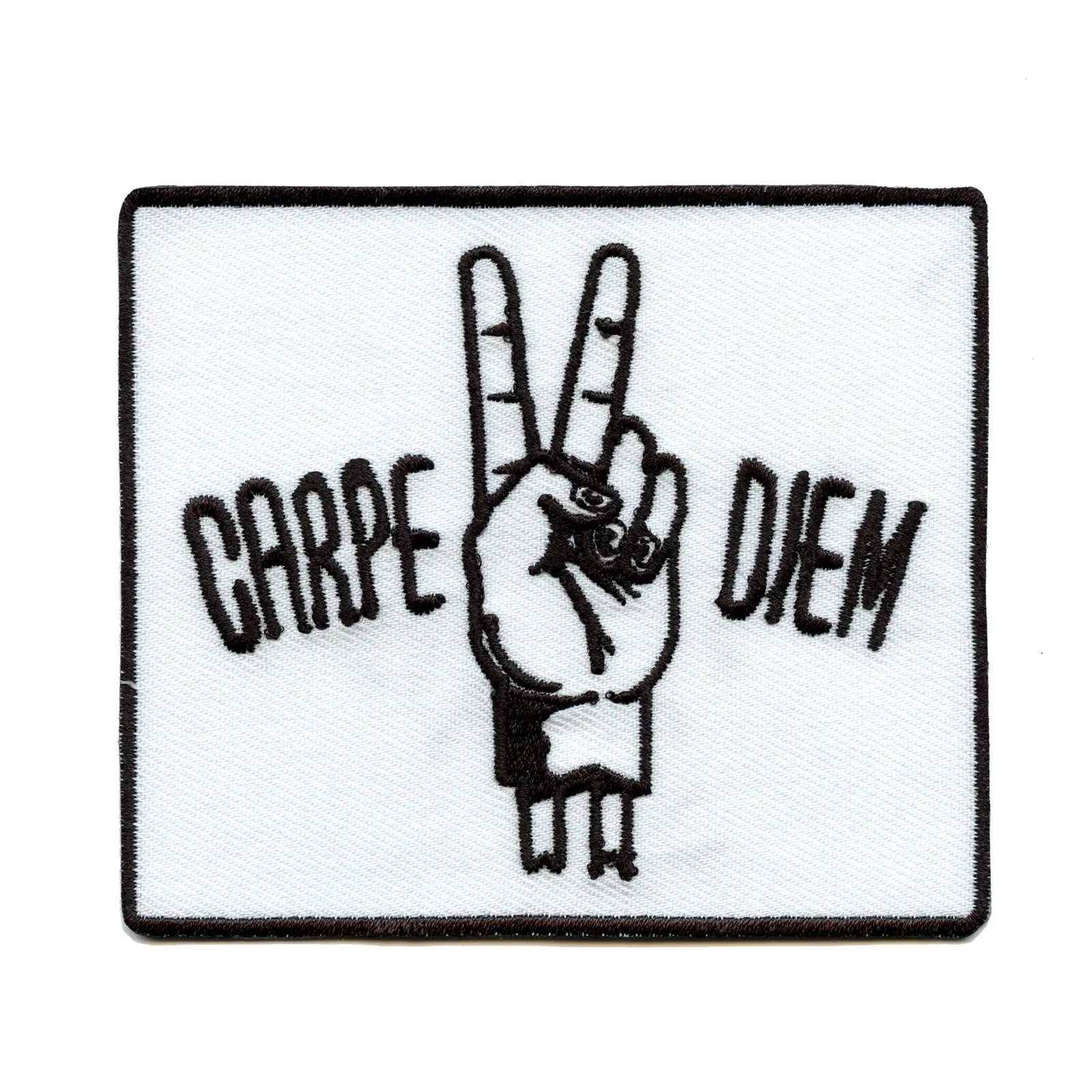 Carpe Diem "Seize The Day" Embroidered Iron-on Patch