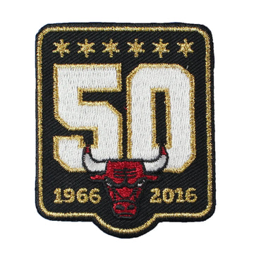 Chicago Bulls 50th Anniversary Season Logo Black Jersey Patch (2015-16) 