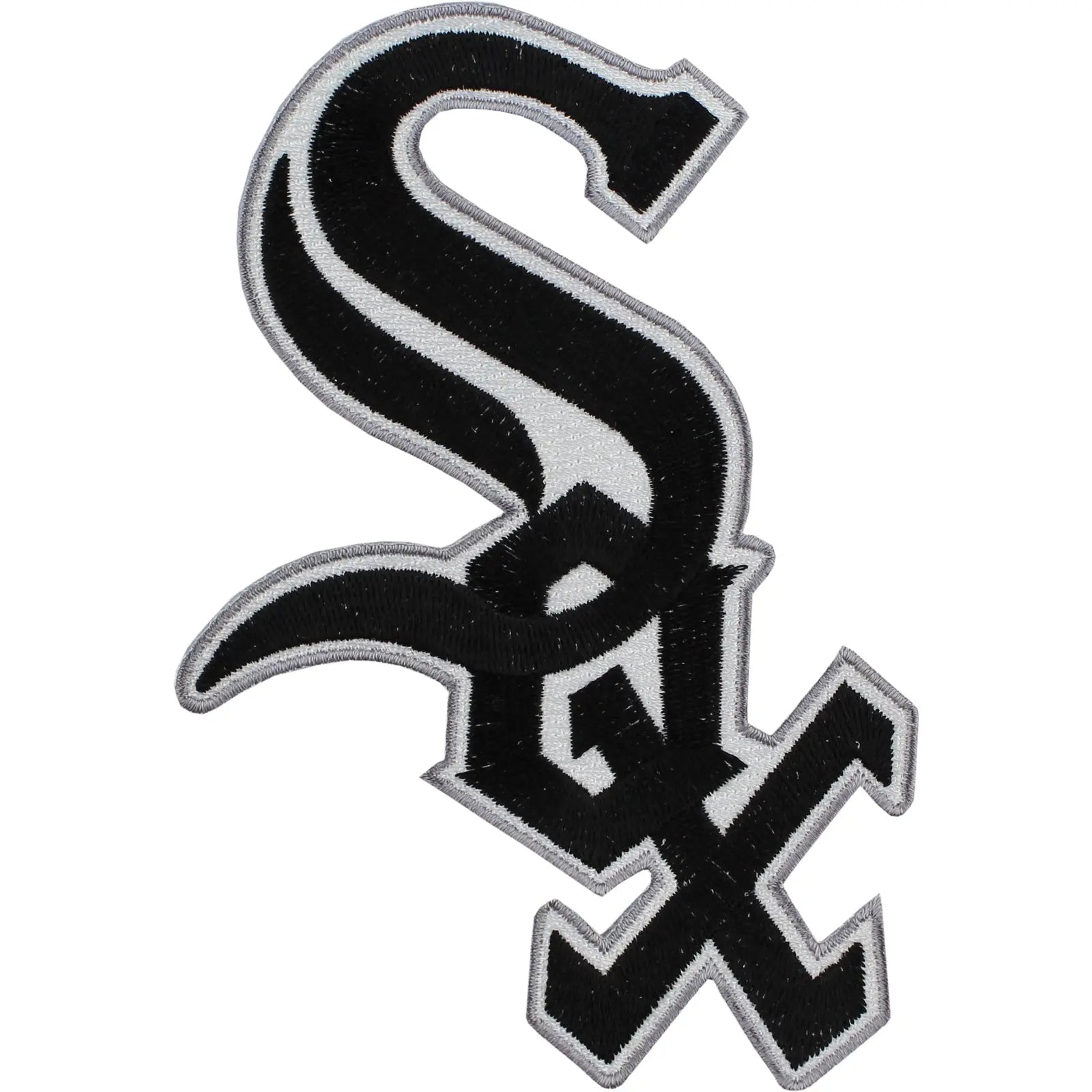 Chicago White Sox 'Sox' Team Logo Jersey Sleeve Patch (Grey Border)