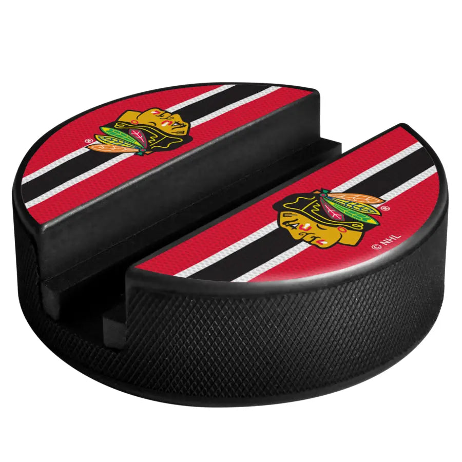 Chicago Blackhawks Phone Device Hockey Puck Holder
