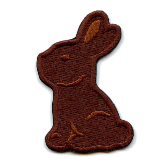 Chocolate Easter Bunny Iron On Patch 