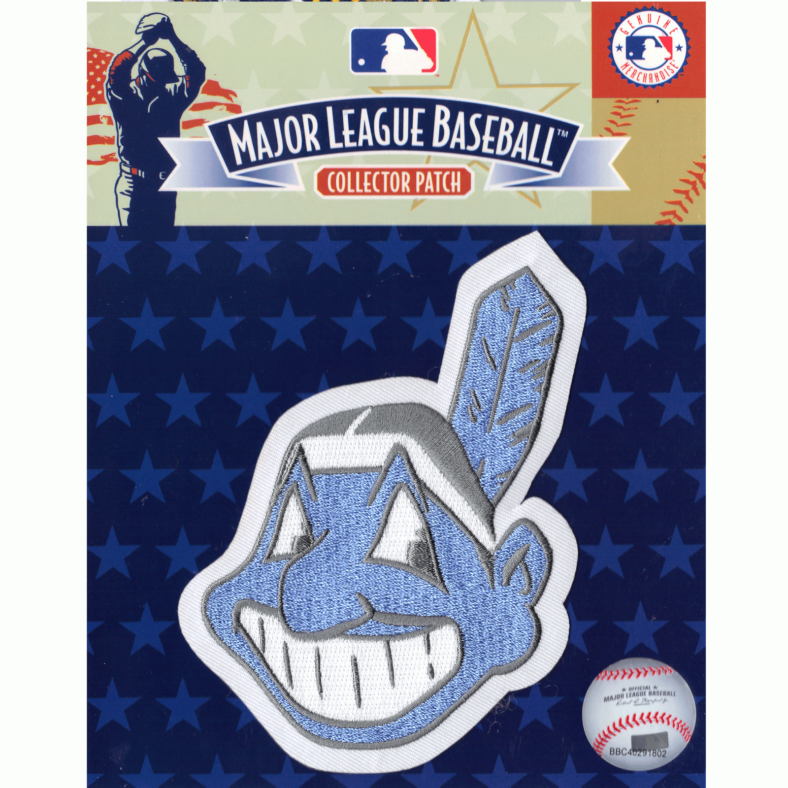 Cleveland Indians Chief Wahoo Fathers Day Blue Sleeve Jersey Patch – Patch  Collection