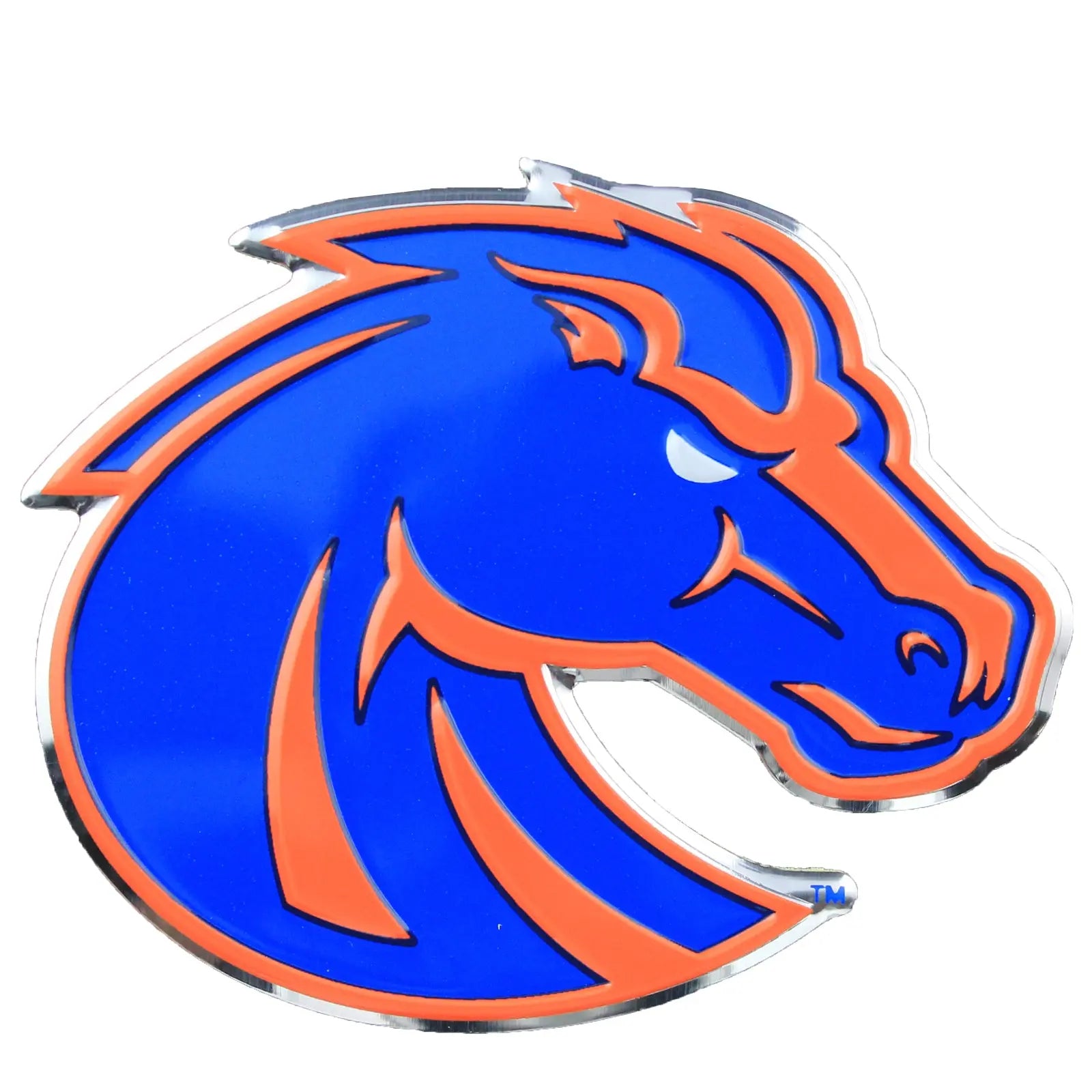 Boise State Broncos Colored Aluminum Car Auto Emblem