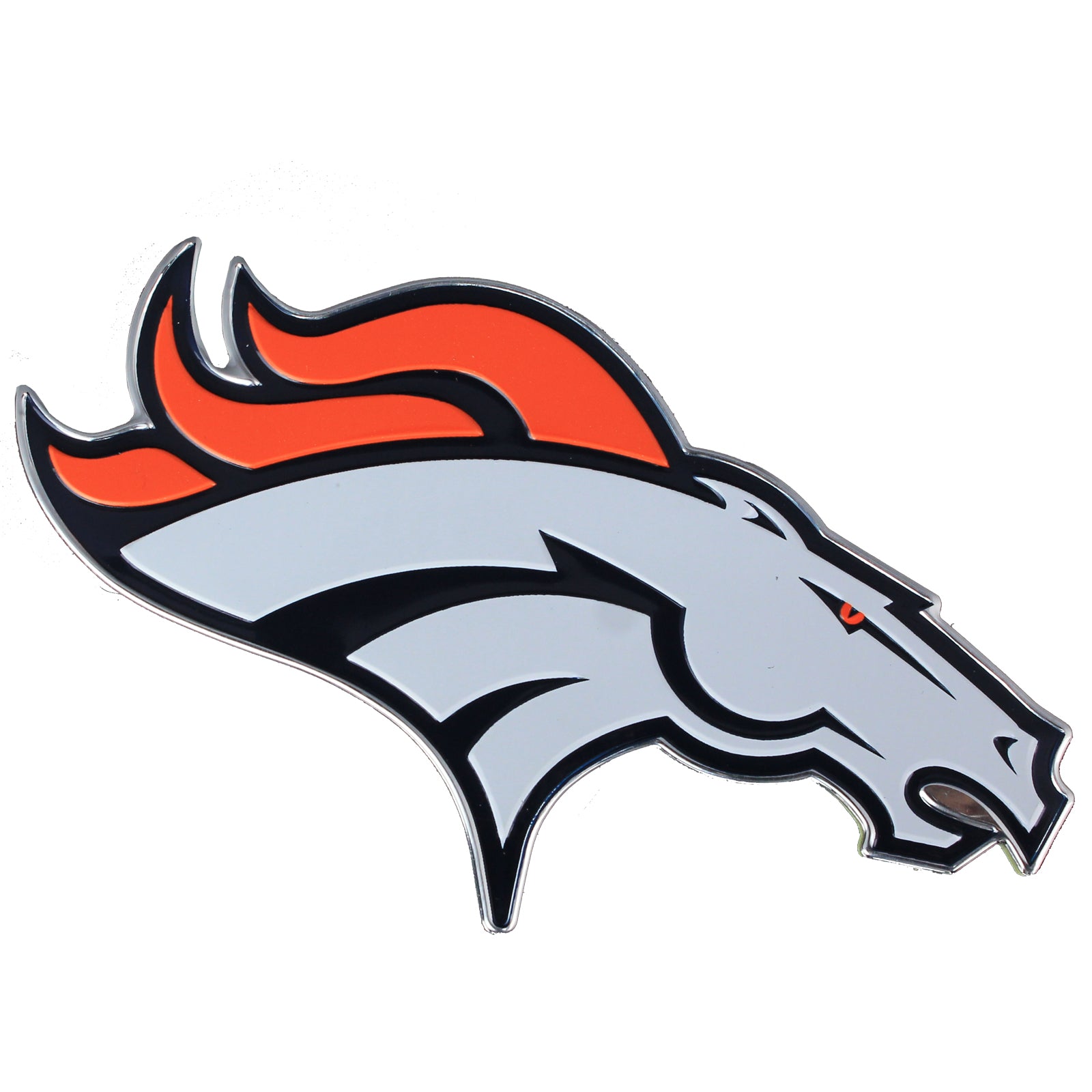 Denver Broncos Colored Aluminum Car Auto Emblem