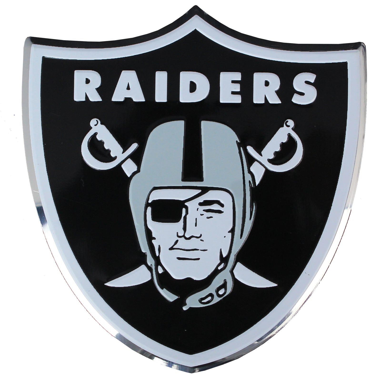 Las Vegas Raiders Colored Aluminum Car Auto Emblem