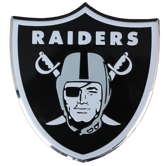 Las Vegas Raiders Colored Aluminum Car Auto Emblem 