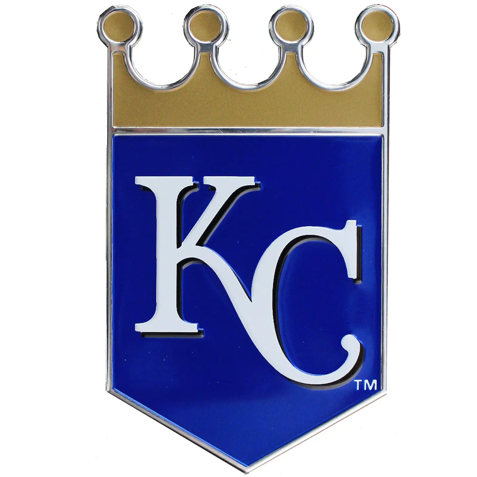 Kansas City Royals Colored Aluminum Car Emblem