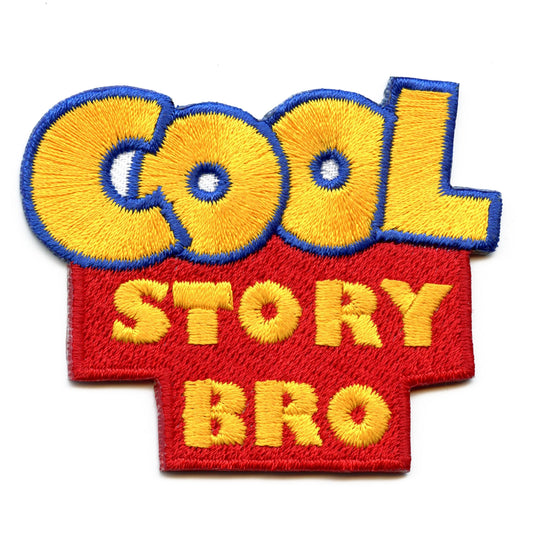 Funny Cool Story Bro Iron On Embroidered Patch 