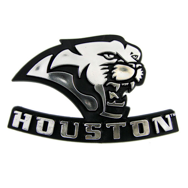 Houston Cougars Car 3D Chrome Auto Emblem