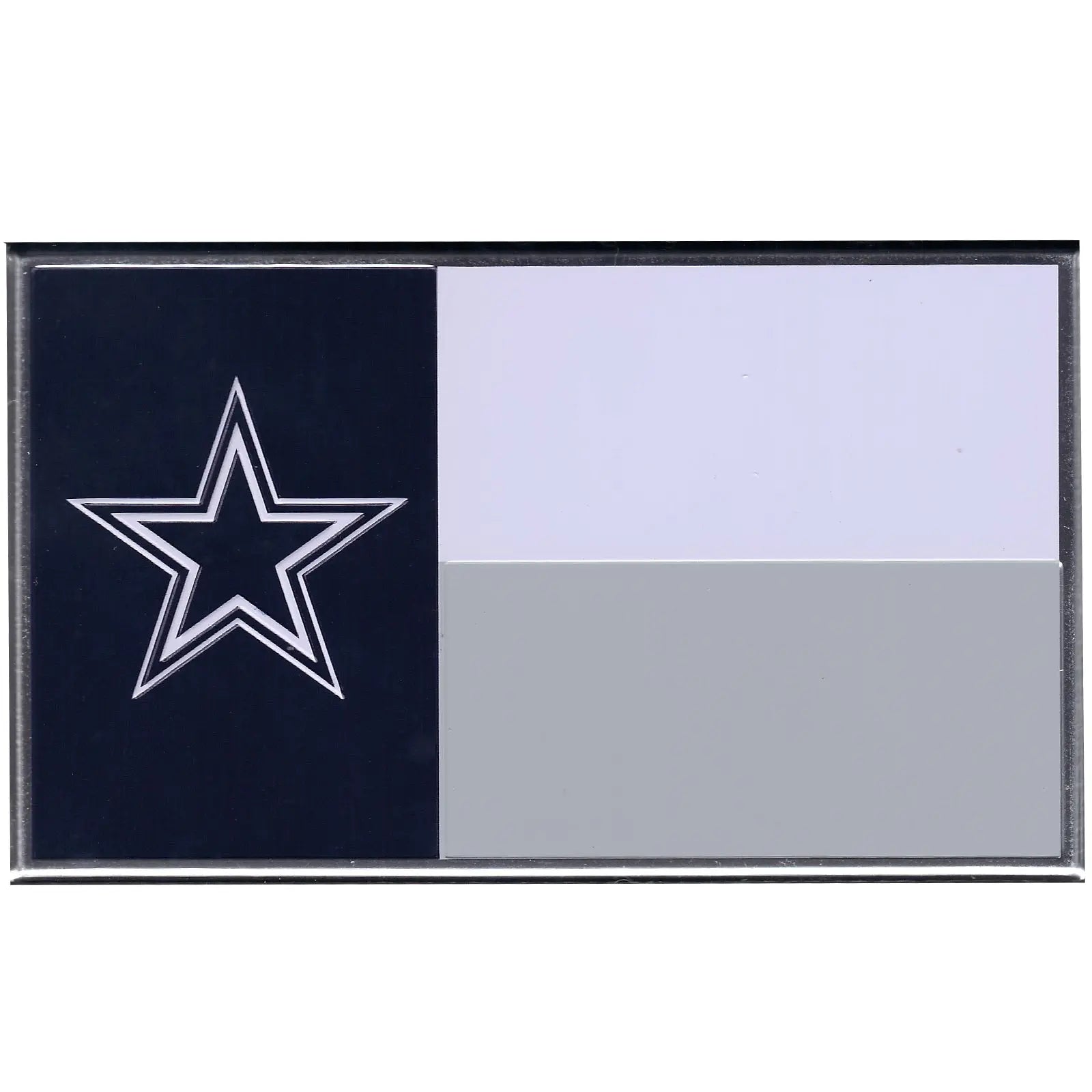 Dallas Cowboys Colored Aluminum Flag Car Auto Emblem