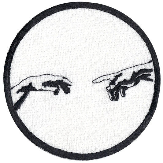 The Creation Of Adam Embroidered Iron On Patch 