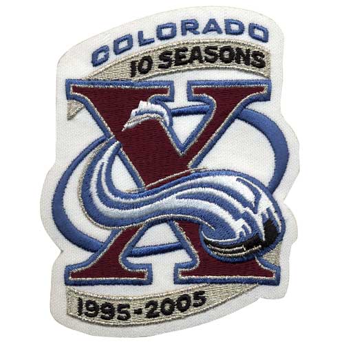 Colorado Avalanche 10th Anniversary Patch (2005-06) 